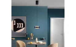 LED-Pendelleuchte Elmo, schwarz