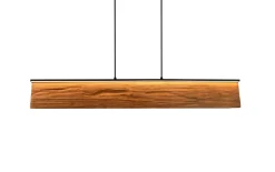 LED-Pendelleuchte Kalea, holzfarbig
