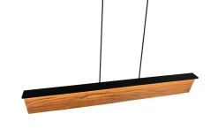 LED-Pendelleuchte Kalea, holzfarbig
