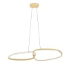 LED-Pendelleuchte LODOSA, messing/weiß, inkl. Dimmfunktion