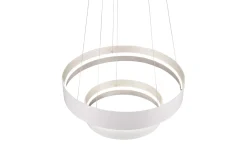 LED-Pendelleuchte Loop, weiß, inkl. stufenloser Höhenverstellung