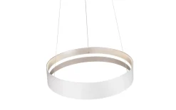 LED-Pendelleuchte Loop, weiß, inkl. stufenloser Höhenverstellung