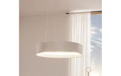 LED-Pendelleuchte Loop, weiß, inkl. stufenloser Höhenverstellung