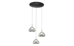 LED-Pendelleuchte Lucille, grau, 3-flammig, inkl. CCT Funktion