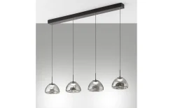 LED-Pendelleuchte Lucille, grau, 4-flammig, inkl. CCT Funktion