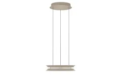LED-Pendelleuchte Lys, sandfarbig, inkl. CCT und Höhenverstellung