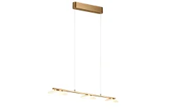LED-Pendelleuchte Merton, Messing, inkl. Switchdimmer