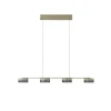 LED-Pendelleuchte Mesh, sand, 110 cm