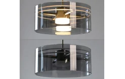 LED-Pendelleuchte Mondo Karena, stahlfarbig, 1-flammig, inkl. Memoryfunktion