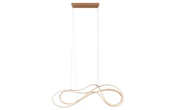 LED-Pendelleuchte Nala, goldfarbig, 150 cm, inkl. Switch Dimmer