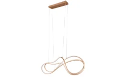 LED-Pendelleuchte Nala, goldfarbig, 150 cm, inkl. Switch Dimmer