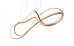 LED-Pendelleuchte Nala, goldfarbig, 150 cm, inkl. Switch Dimmer