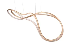 LED-Pendelleuchte Nala, goldfarbig, 150 cm, inkl. Switch Dimmer