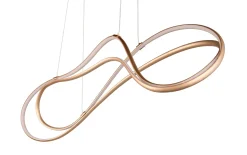 LED-Pendelleuchte Nala, goldfarbig, 150 cm, inkl. Switch Dimmer