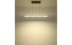 LED-Pendelleuchte Novak, nickel, inkl. Memoryfunktion
