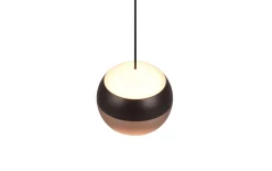 LED-Pendelleuchte Orbit, schwarz/coffee, 1-flammig, 15,5 cm, inkl. Dimmfunktion