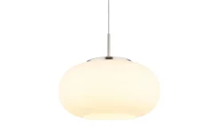 LED-Pendelleuchte Quintara, weiß/nickel, inkl. Höhenverstellung