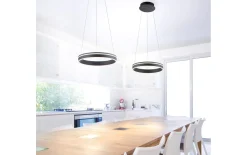 LED-Pendelleuchte Q-Vito, anthrazit, 40 cm