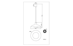LED-Pendelleuchte Rocha, grau
