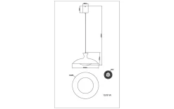 LED-Pendelleuchte Rocha, weiß