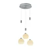 LED-Pendelleuchte Sam, nickel matt, 43 cm