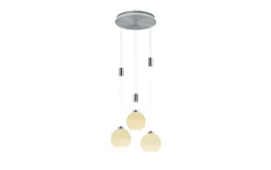 LED-Pendelleuchte Sam, nickel matt, 43 cm