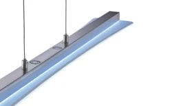 LED-Pendelleuchte Smash, nickel matt, 100 cm