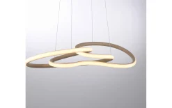 LED-Pendelleuchte Twist, sandfarbig, inkl. Memoryfunktion