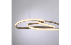LED-Pendelleuchte Twist, sandfarbig, inkl. Memoryfunktion