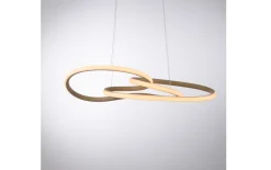 LED-Pendelleuchte Twist, sandfarbig, inkl. Memoryfunktion