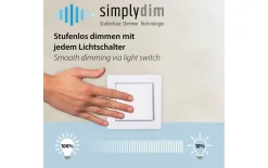 LED-Pendelleuchte Twist, sandfarbig, inkl. Memoryfunktion