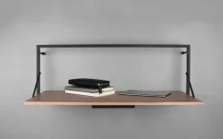 LED-Regal Becky in Holz-Nachbildung, 90 x 30 cm