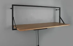 LED-Regal Becky in Holz-Nachbildung, 90 x 30 cm