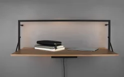 LED-Regal Becky in Holz-Nachbildung, 90 x 30 cm