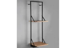 LED-Regal 2er Becky in Holz-Nachbildung, 96 x 66 cm