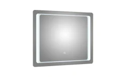 LED-Spiegel 21, Aluminium, 90 x 70 cm, inkl. Touchsensor