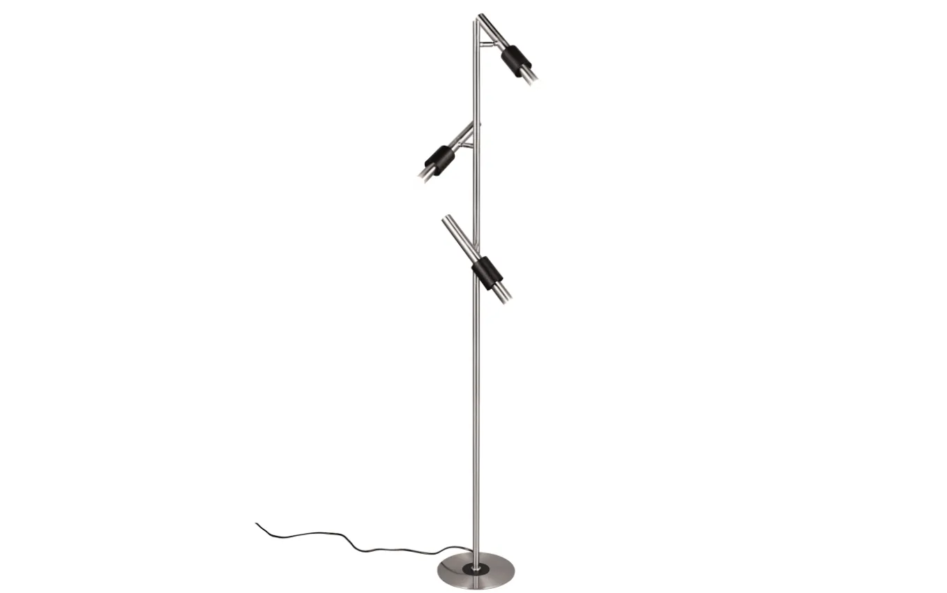 LED-Standleuchte CCT Ikaris, nickel, 3-flammig