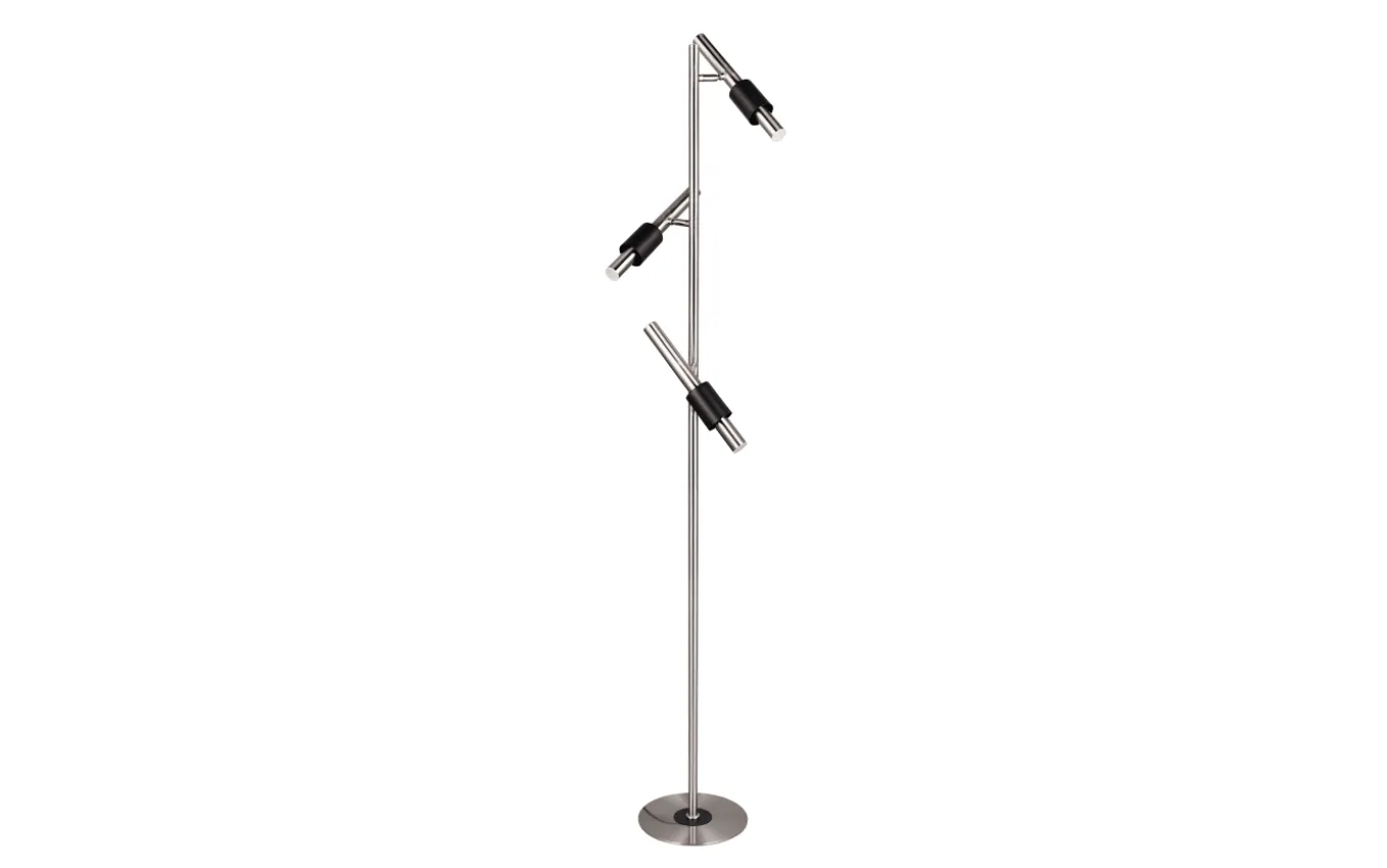 LED-Standleuchte CCT Ikaris, nickel, 3-flammig