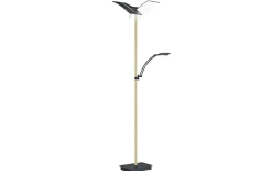 LED-Standleuchte Delara, champagner/schwarz, 182 cm