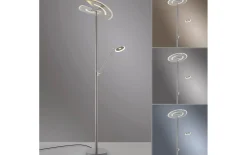 LED-Standleuchte Mondo Rimo, stahl, inkl. CCT und Memoryfunktion