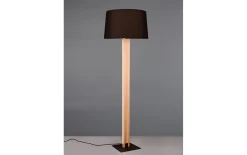 LED-Standleuchte Rahul, holz/schwarz, inkl. Sensordimmer