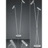 LED-Standleuchte Tom, nickel matt, 140 cm