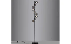 LED-Stehleuchte Dubai, schwarz/grau