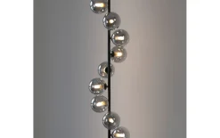 LED-Stehleuchte Dubai, schwarz/grau