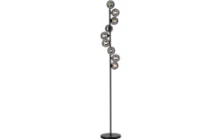 LED-Stehleuchte Dubai, schwarz/grau