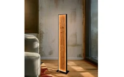 LED-Stehleuchte Kalea, holzfarbig
