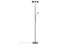 LED-Stehleuchte Palermo, nickel, inkl. Fernbedienung