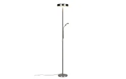 LED-Stehleuchte Palermo, nickel, inkl. Fernbedienung