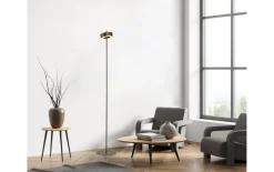 LED-Stehleuchte Q-Rotate, dunkelbraun, inkl. Smarthomefunktion