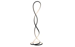 LED-Stehleuchte Twist, schwarz